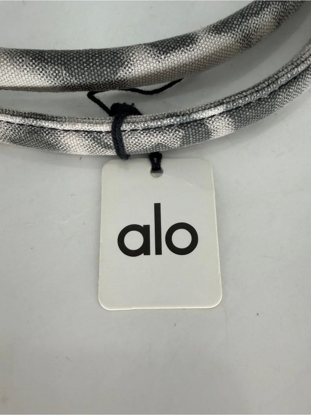 ALO Yoga Gray Tie-Dye 'Peace On Earth' Canvas Tote NWT